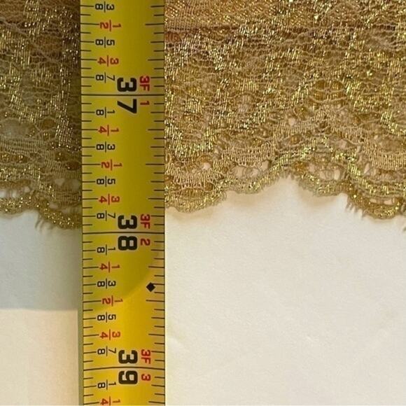 BCBGMaxAzria Sheer Gold Lace BodyCon Party Event Dress NWOT Size 4 - Picture 14 of 14